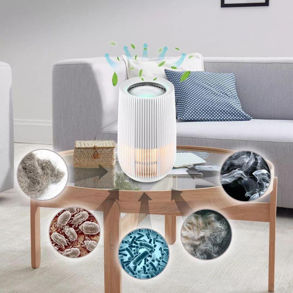 air purifier on table