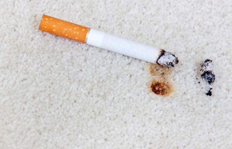 cigarette on carpet